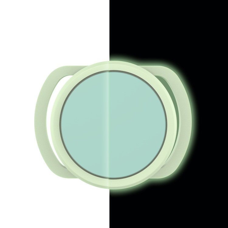 2 PCS  Anti-Lost Tracker Silicone Case for AirTag 2nd Gen / AirTag 1st Gen, Size:  35mm(Luminous Green+Mint Green)