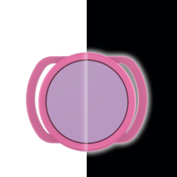 2 PCS  Anti-Lost Tracker Silicone Case for AirTag 2nd Gen / AirTag 1st Gen, Size:  35mm(Luminous Pink +Purple)