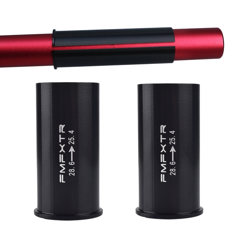 2 PCS FMFXTR Bicycle Seat Tube Reducer Sleeve Conversion Sleeve, Specification: 28.6mm To 25.4mm