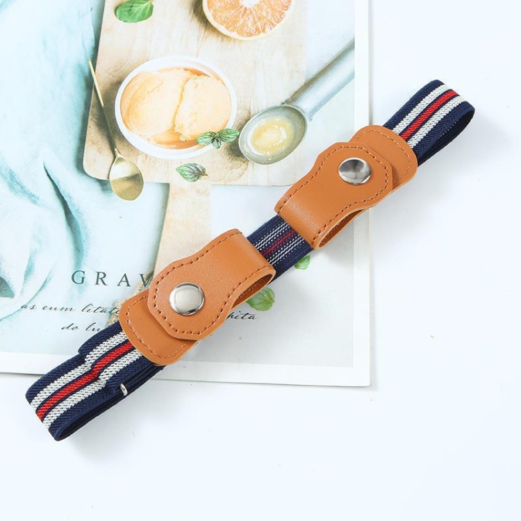 2.5cm Width Children No Buckle Elastic Belt Adjustable Invisible Stretch Belt for Boys and Girls Style 2
