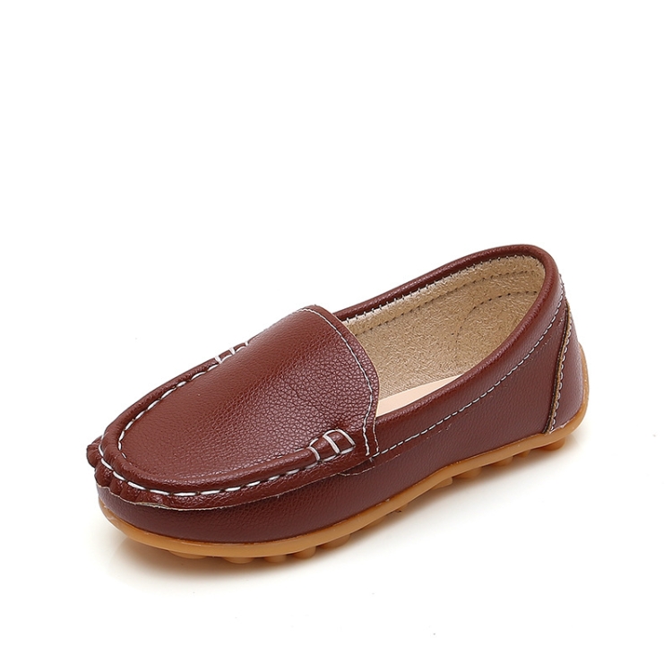 2850 Anti-Slip Dance Bean Shoes Home Children Shoes, Size: 33(Brown)