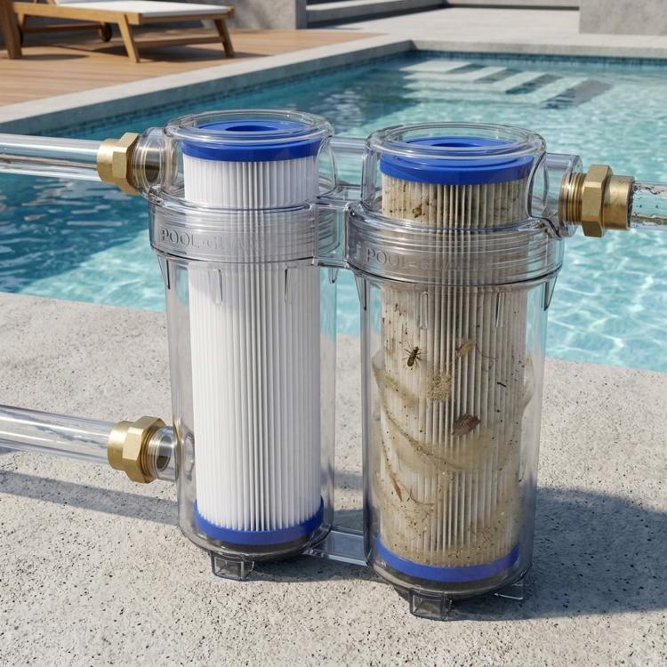 2pcs 20-micron Chiller Swimming Pool Pleated Filter Cartridge, Specification: 10 inch