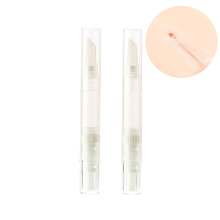 2pcs Liquid Foundation Small Sample Refilling Pen Travel Portable Rotary Vacuum Refilling Bottle, Specification: Silicone Type / 5ml