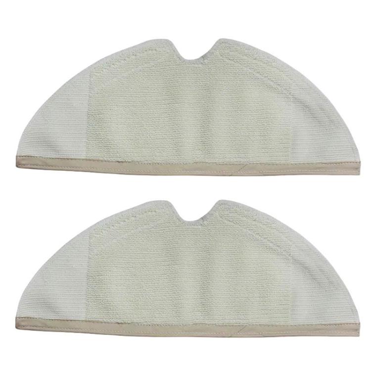 2pcs /pack Rag Mop Pad For Xiaomi Mi Smart Robot 2nd Generation S50 S51 Vacuum Cleaner 30x11cm(Beige)