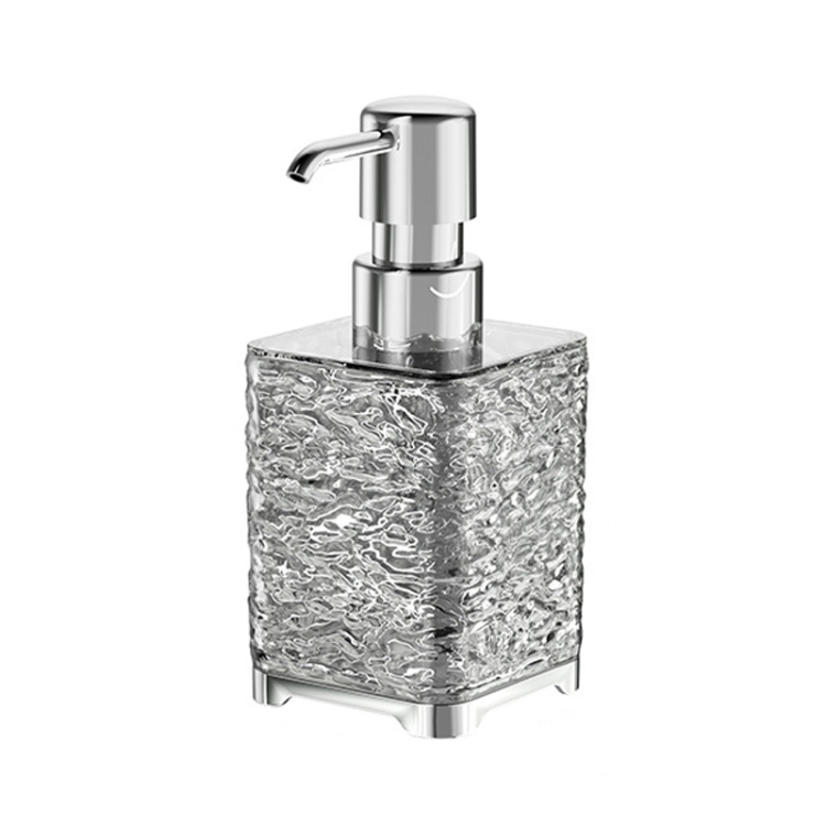 300ml Household Traveling Dispenser Shampoo Body Wash Lathering Bottles, Style: Transparent Gray Square
