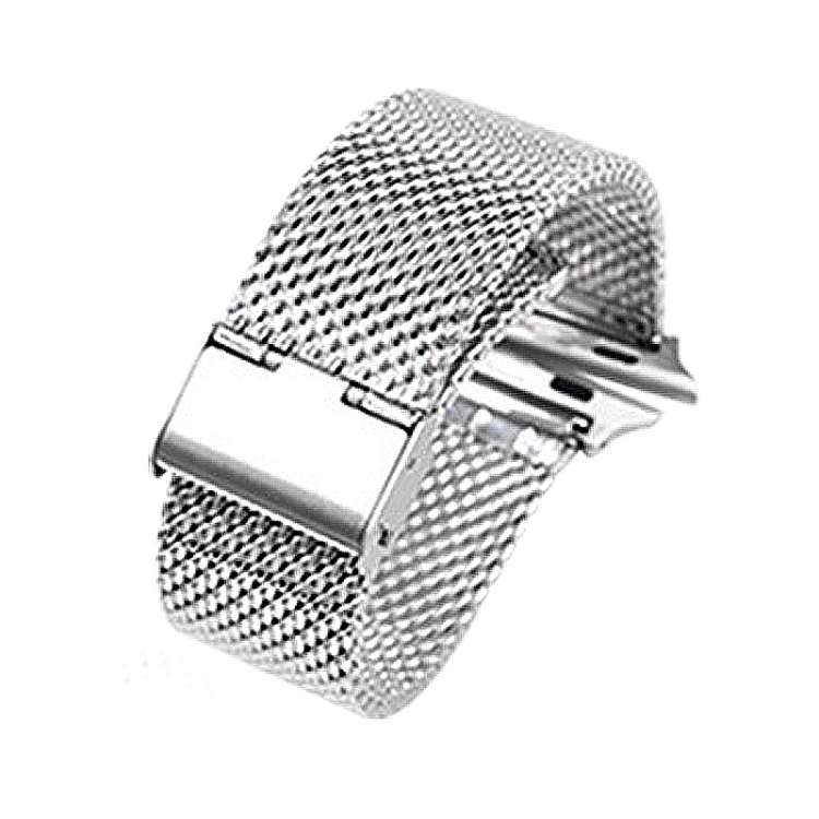 304 Stainless Steel Milanese Watch Band with Connector For Apple Watch Ultra 49mm&Watch Ultra 2 49mm / Series 10 46mm / 9&8&7 45mm / SE 3&SE 2&6&SE&5&4 44mm / 3&2&1 42mm(Silver)
