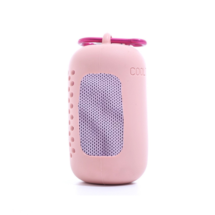 30x80cm Summer Fitness Cold Sports Towel To Cool Down Ice Cold Towel(Cylindrical Pink)
