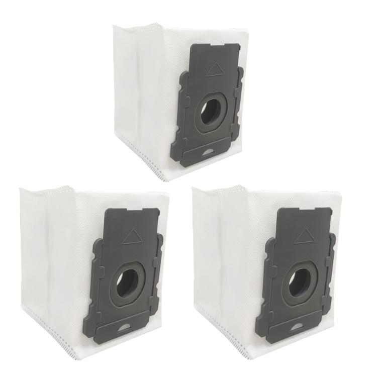 3pcs /Pack Dust Bag For IRobot Roomba I7 / I3 / J7 / E5 / E6 / S9 Vacuum Replacement Parts Accessories(Dark Gray)