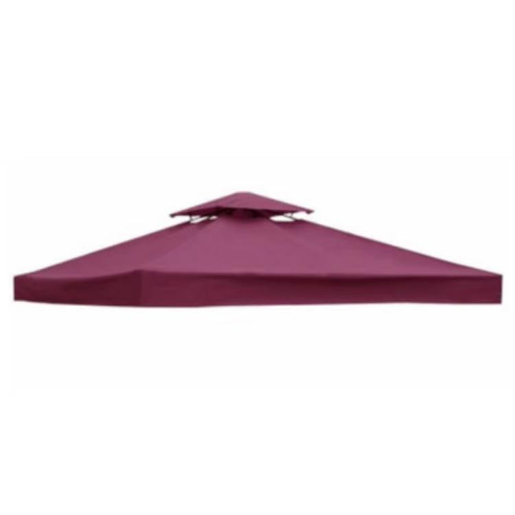 3x3m  Garden Gazebo Top Cover Canopy Replacement Top Patio Roof Awning for Outdoor Terrace, Garden Tent, Pergola(Wine Red)