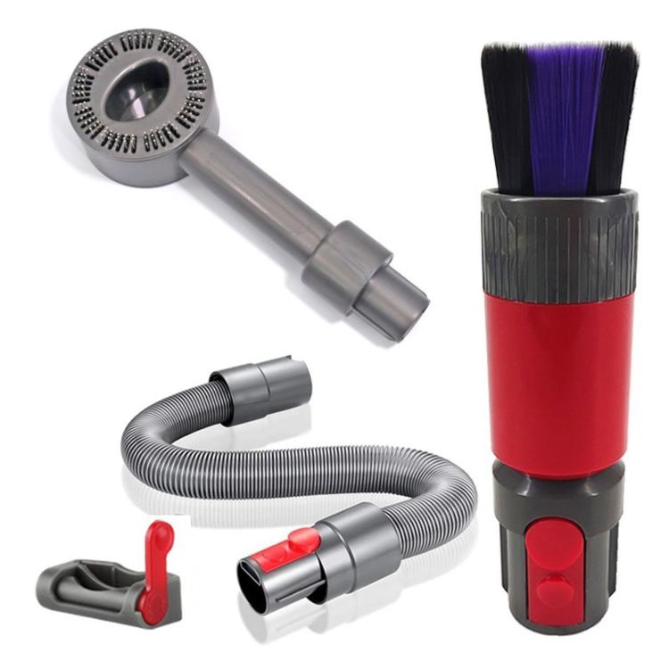 4-in-1 Gray Scratch-Free Dusting Brush Accessories Kit For Dyson V7 V8 V10 V11 V15 Vacuum Attachment Set