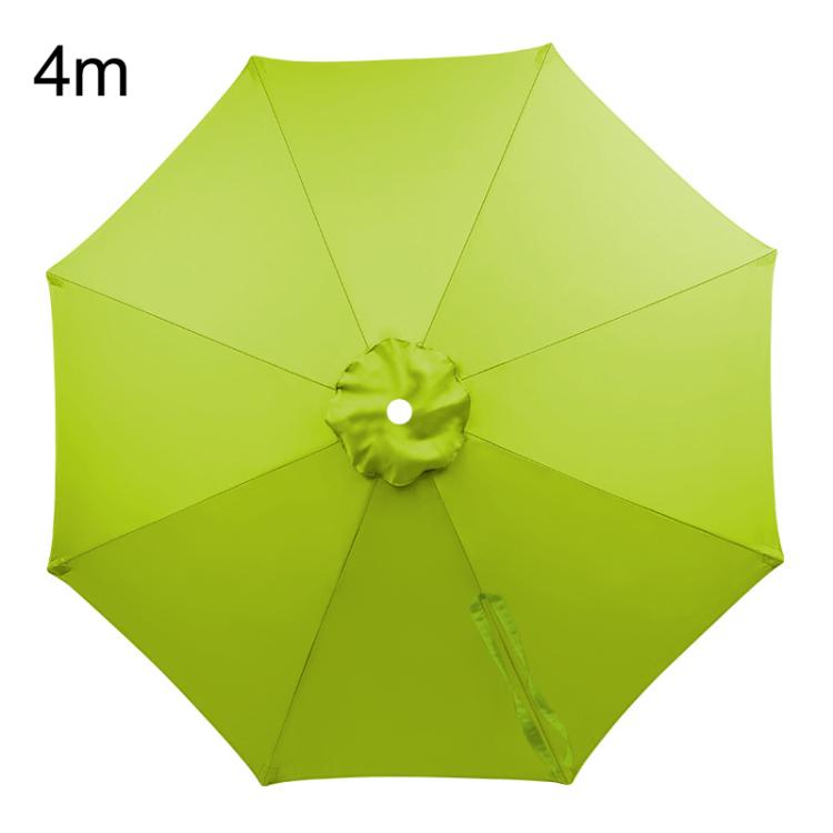 4m 8 Ribs Universal Patio Umbrella Replacement Canopy UV30+ Protective Waterproof Polyester Fabric(Grass Green)