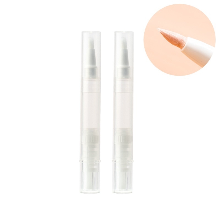 5 PCS Liquid Foundation Small Sample Refilling Pen Travel Portable Rotary Vacuum Refilling Bottle Specification: Brush Type / 5ml