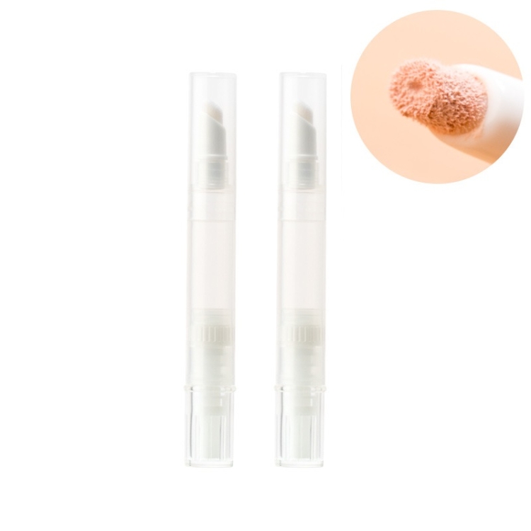 5 PCS Liquid Foundation Small Sample Refilling Pen Travel Portable Rotary Vacuum Refilling Bottle Specification: Flocking Type / 5ml