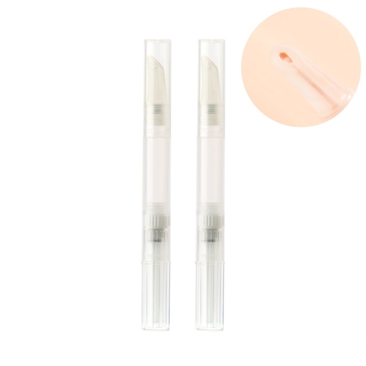 5 PCS Liquid Foundation Small Sample Refilling Pen Travel Portable Rotary Vacuum Refilling Bottle Specification： Silicone Type / 3ml