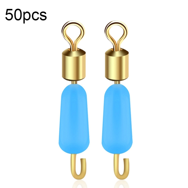 50 PCS HS-052 Silicone Eight-Shaped Ring Connector, Specification: Medium(Blue)