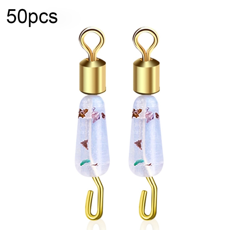 50 PCS HS-052 Silicone Eight-Shaped Ring Connector, Specification: Medium(Gold Plated)