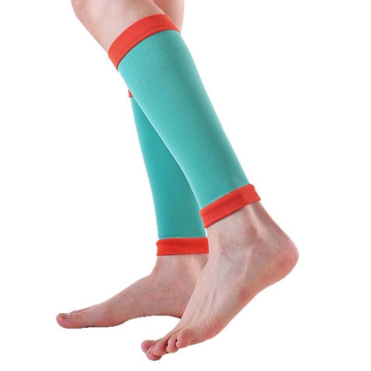 5pairs /Pack 240 Needle Nylon Compression Football Socks Calf Support, Size: Free Size(Red+Green)