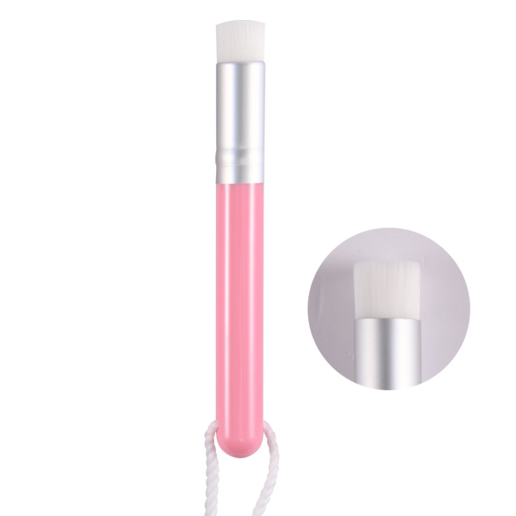 6 PCS Soft Hair Nasal Washing Brush To Remove Blackheads And Deep Cleansing Nose Pore Shrinkage Cleaning Brush( Flat Head  Pink Silver)