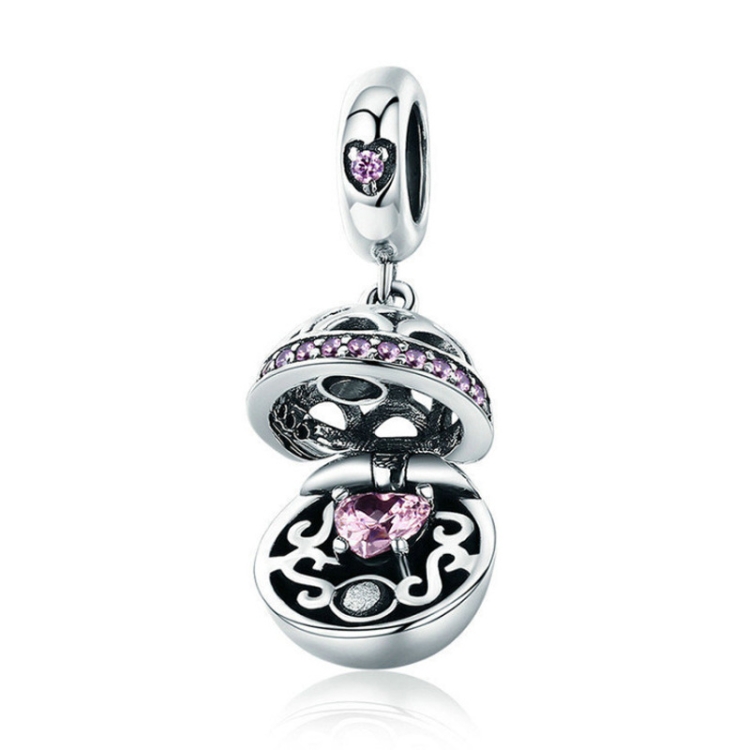 925 Silver Parts Zircon Sterling Silver Pendant(SCC689)