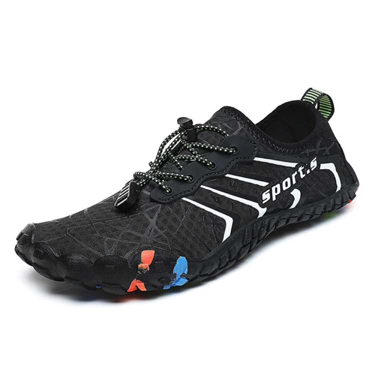 999 Lovers Style Soft Sole Outdoor Beach River Hiking Shoes, Size:36(Black)