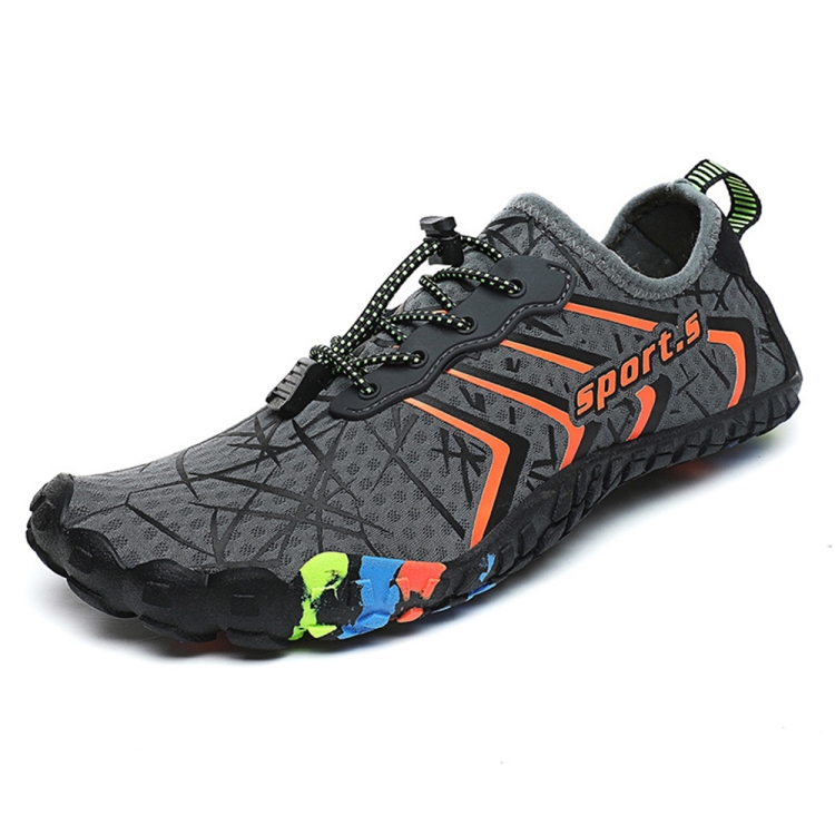 999 Lovers Style Soft Sole Outdoor Beach River Hiking Shoes, Size:37(Grey)