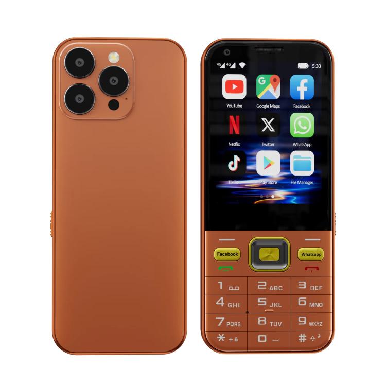 A001 / 16MP, 2GB+16GB, 2.8 inch Android 8.1 MTK6737 Quad Core, Network: 4G, Dual SIM(Orange)