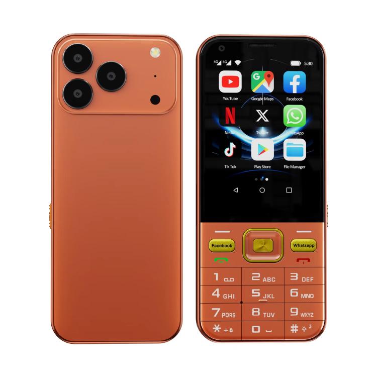 A001 / 17MP, 2GB+16GB, 2.8 inch Android 8.1 MTK6737 Quad Core, Network: 4G, Dual SIM(Orange)