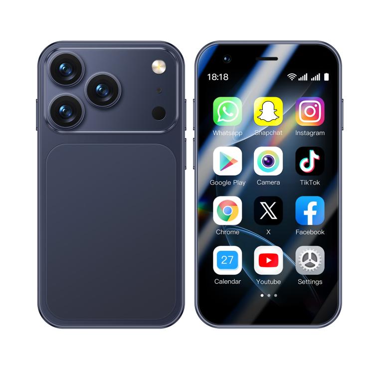 A17 mini, 2GB+16GB, 3.0 inch Android 8.1 MTK6580 Quad Core, Network: 3G, Dual SIM(Dark Blue)