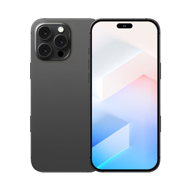 A88A / i16 Pro Max, 6GB+64GB, 6.6 inch Android 12 MTK6762 Helio G25 Octa Core, NFC, OTG, Network: 4G, Dual SIM, Plug:US Plug(Titanium Black)