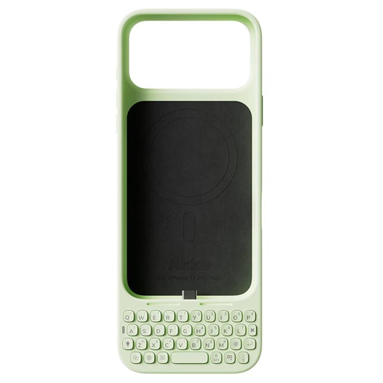 AKKO Magnetic Phone Case External Keyboard For iPhone 17 Pro Max Green