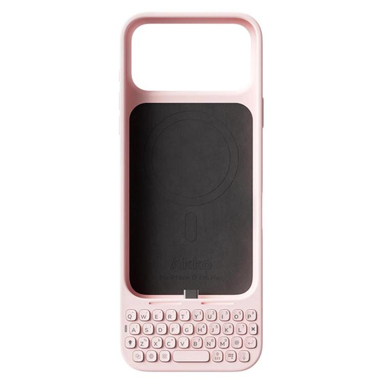AKKO Magnetic Phone Case External Keyboard For iPhone 17 Pro Max Pink