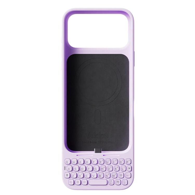 AKKO Magnetic Phone Case External Keyboard For iPhone 17 Pro Max Purple