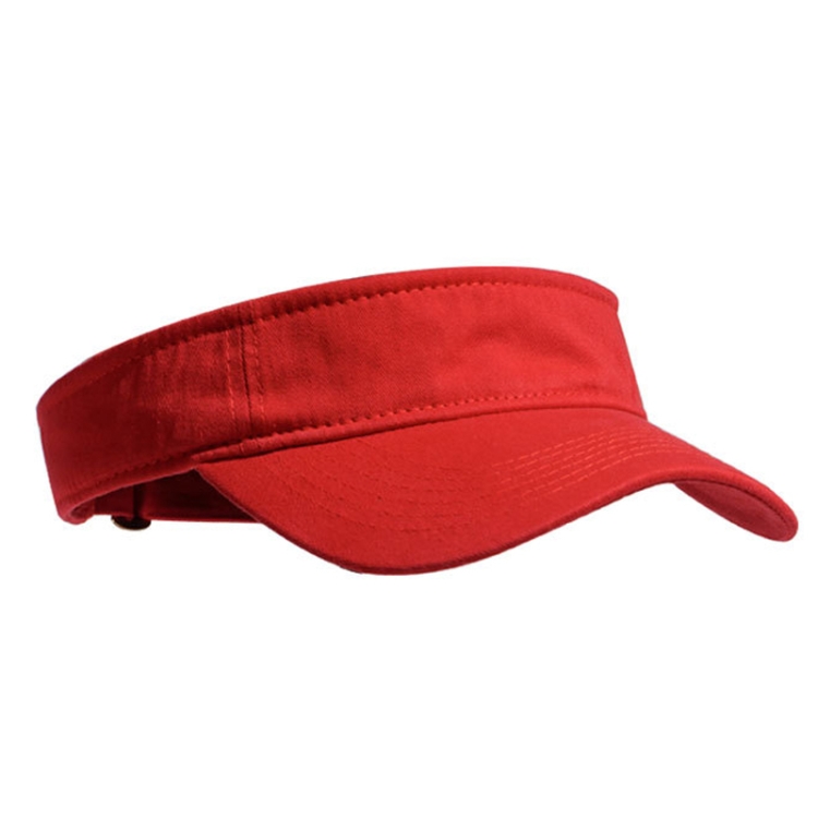 All-match Empty Top Sun Hat Summer Outdoor Peaked Cap(Red)