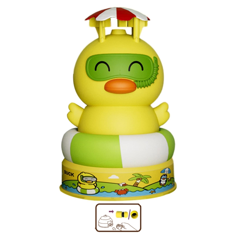 Animal Rotating Sprinkler Flying Children Water Toys, Style: Duck + 1 Joint
