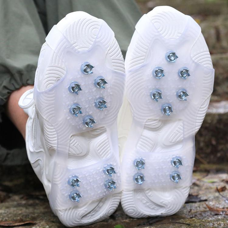 AOTU AT616 1pair Outdoor Anti-Fall 10 Teeth Spikes Ice Claws Mountaineering Ice Snow Slip Resistant Shoe Covers, Size: L For 41-44 Shoe Size