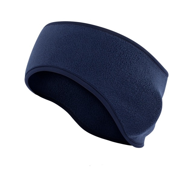 Autumn and Winter Outdoor Sports Sweat-absorbent Breathable Warm Earmuffs Fleece Headband for Men / Women(Royal Blue)