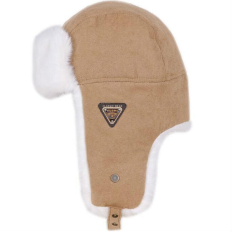 Autumn and Winter Outdoor Travel Windproof Warm Ear Protected Cap Flight Hats, Size:L(58-60cm)(Khaki)