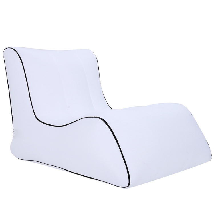 BB1803 Foldable Portable Inflatable Sofa Single Outdoor Inflatable Seat, Size: 100 x 80 x 70cm(White)