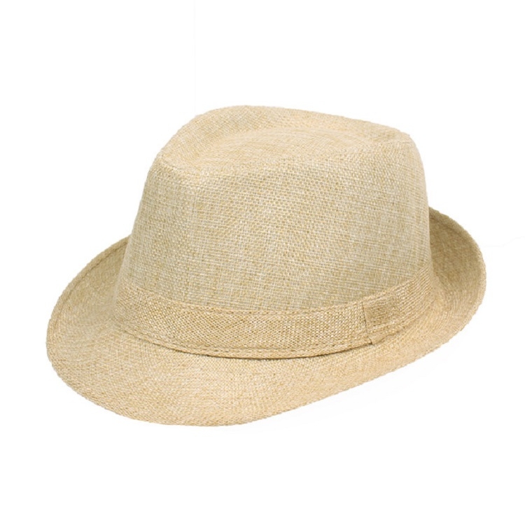 Beige Fashion Seaside Sun Visor Hat Folding Net Surface Jazz Hat, Size:58cm