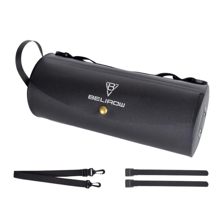 BELIROW LT-1628 Bicycle Cylinder Head Bag Waterproof Top Tube Bag(Black)