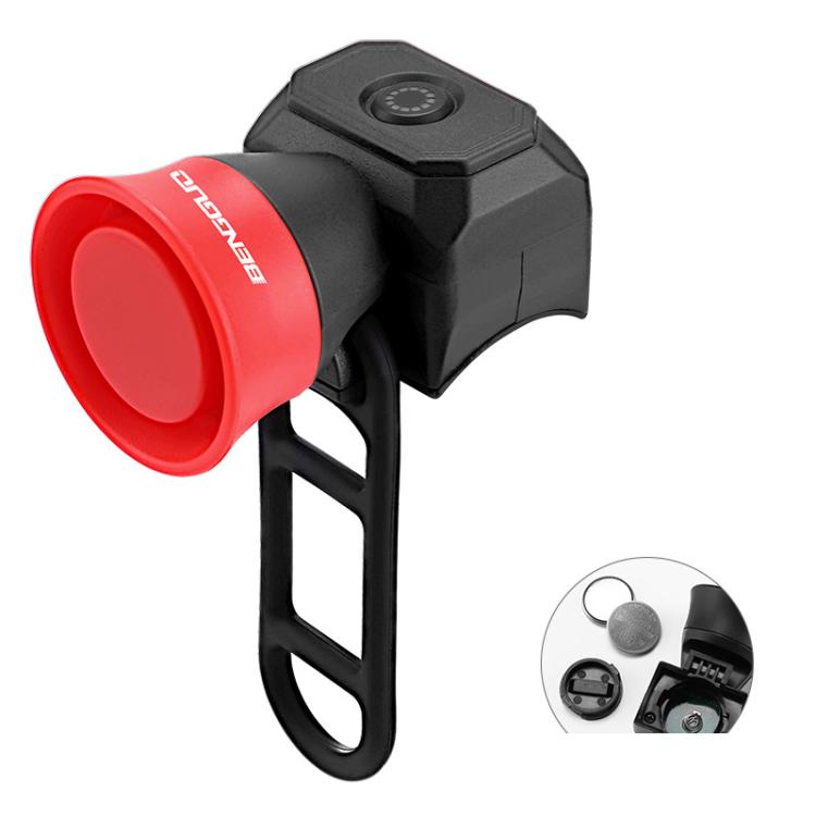 BENGGUO Bicycle Electronic Bell Mini Waterproof Cycling Equipment, Color: Battery Red