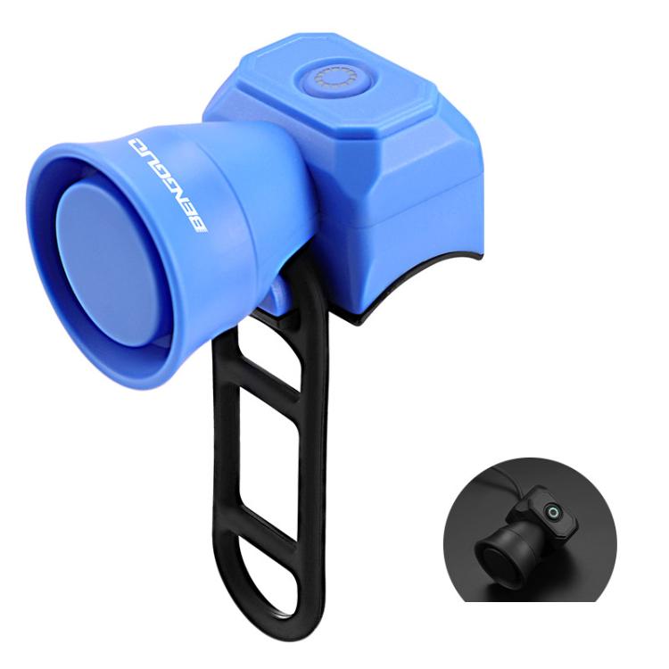 BENGGUO Bicycle Electronic Bell Mini Waterproof Cycling Equipment, Color: Charging Blue