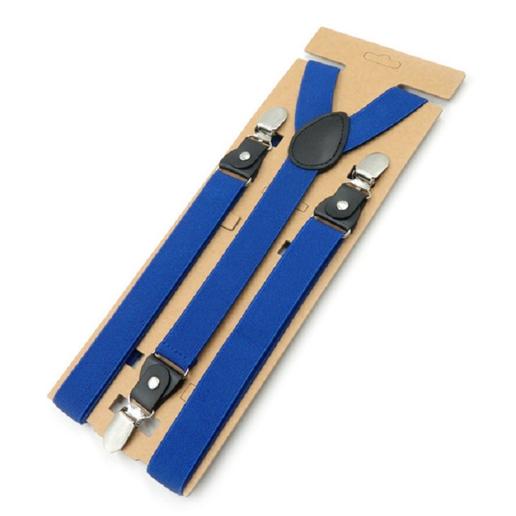 Bib Pants Anti-drop Clips Y Shape Shoulder Strap Clip for Men / Women(Sapphire)