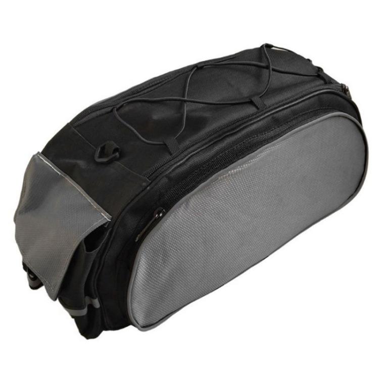 Bicycle Rack Bags Outdoor Cycling Gear Rear Seat Bags(Black Gray)