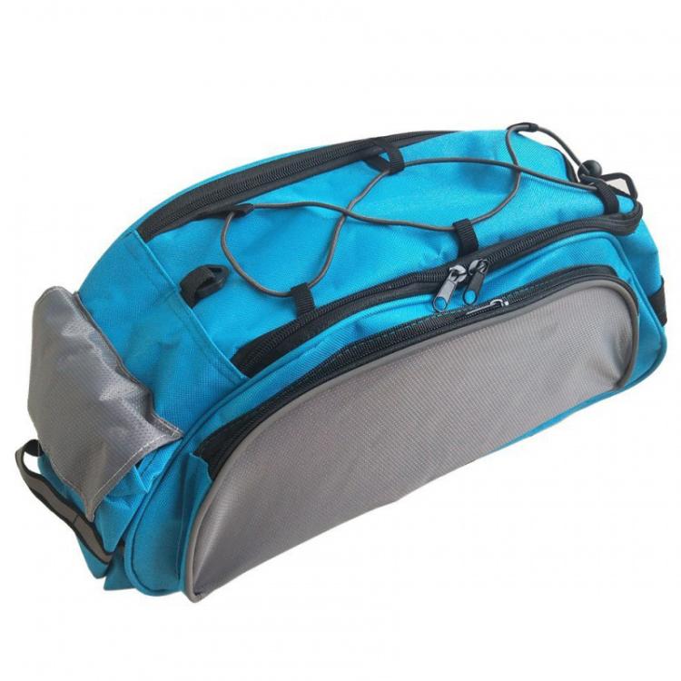 Bicycle Rack Bags Outdoor Cycling Gear Rear Seat Bags(Blue Gray)
