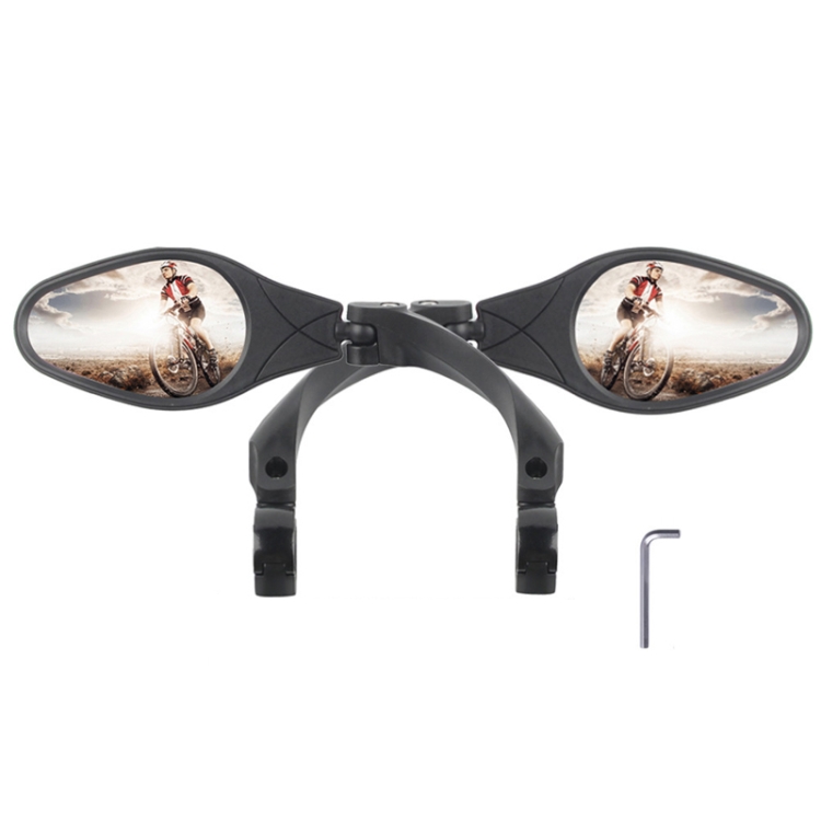 Bicycle Stainless Steel Mirror Foldable Rotating Rearview Mirror, Model: 027 1pair