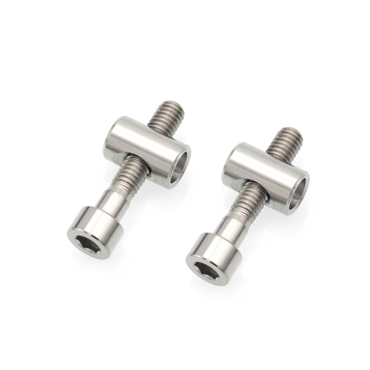 Bicycle Titanium Alloy Seat Post Locking Screws, Color: M6x30 Titanium