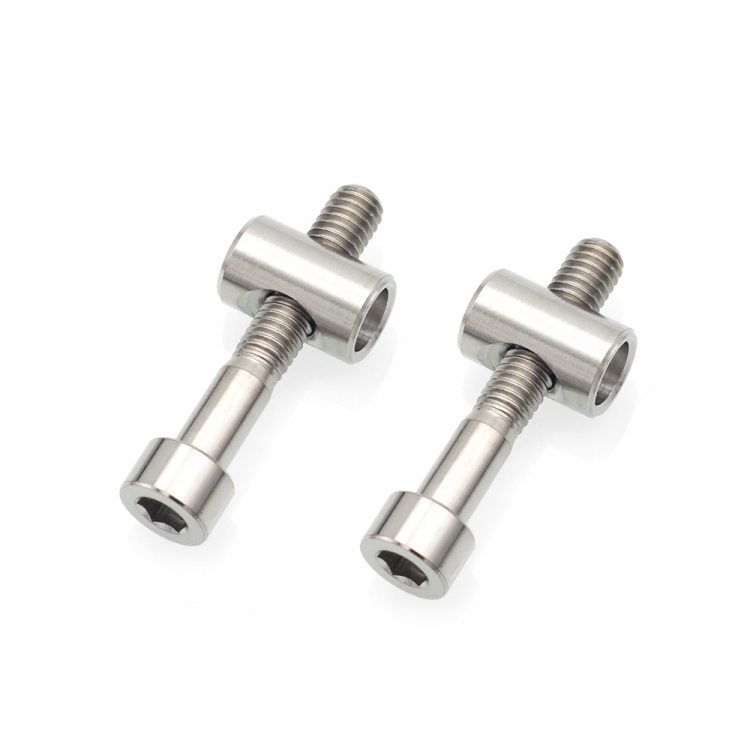 Bicycle Titanium Alloy Seat Post Locking Screws, Color: M6x35 Titanium