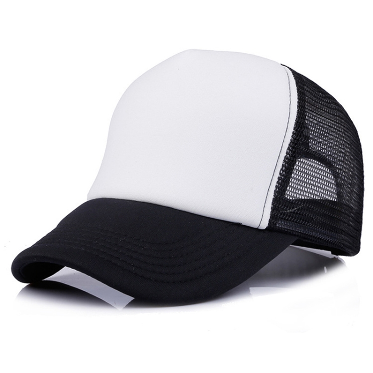 Blank Board Mesh Adjustable Baseball Cap(Black)