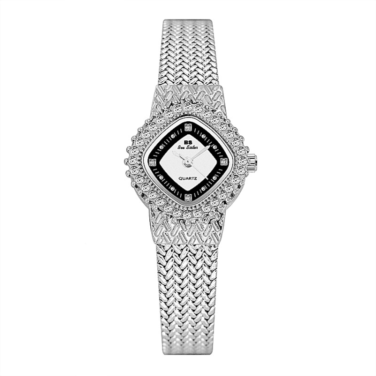 BS Bee Sister FA1659 Chain Watch Wheat Ear Watch Simple Temperament Ladies Watch(Silver)